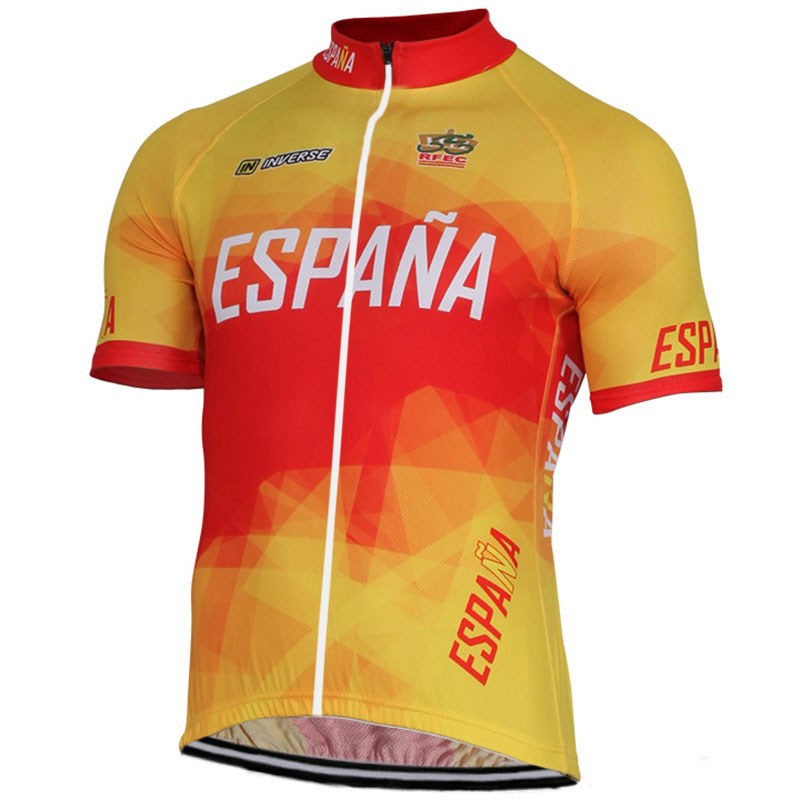 2017 SPANISH NATIONAL TEAM Cycling Jersey Ropa Ciclismo Short Sleeve