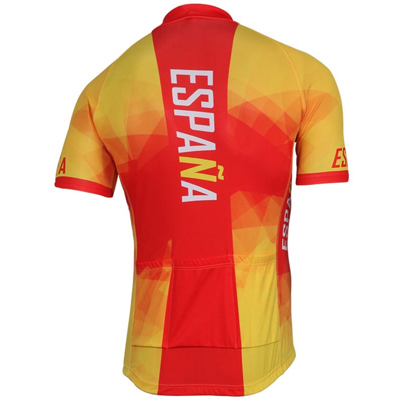 2017 SPANISH NATIONAL TEAM Cycling Jersey Ropa Ciclismo Short Sleeve