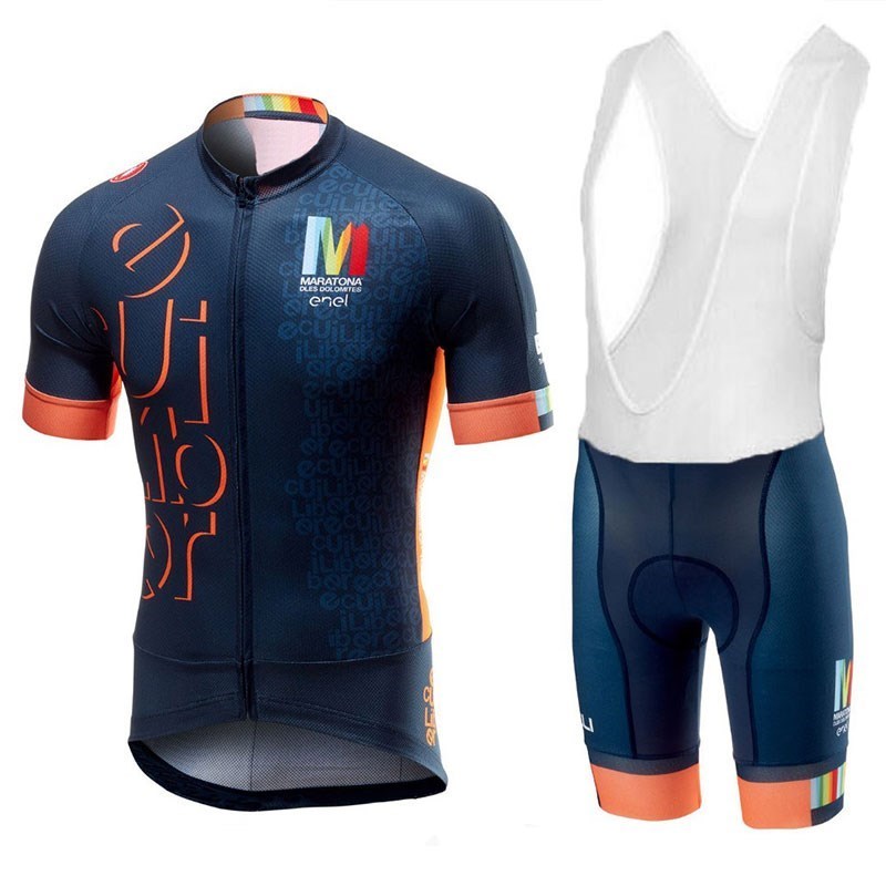 2018 Castelli MARATONA DLES DOLOMITES-ENEL Cycling Jersey Maillot ...